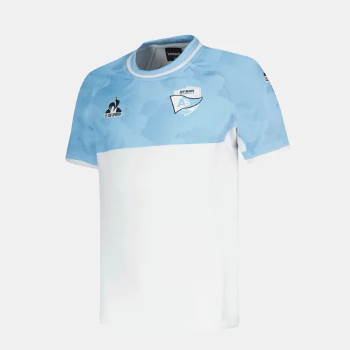 Le Coq Sportif Aviron Bayonnais - Match Outfit Camiseta Aviron Bayonnais para Niño- Rugby | Camisetas