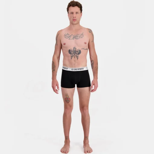Le Coq Sportif Boxeor Hombre - Negro-Hombre Ropa Interior