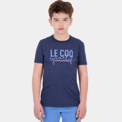 Le Coq Sportif Camiseta infantil- Camisetas