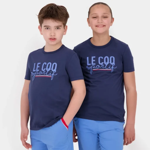 Le Coq Sportif Camiseta infantil- Camisetas