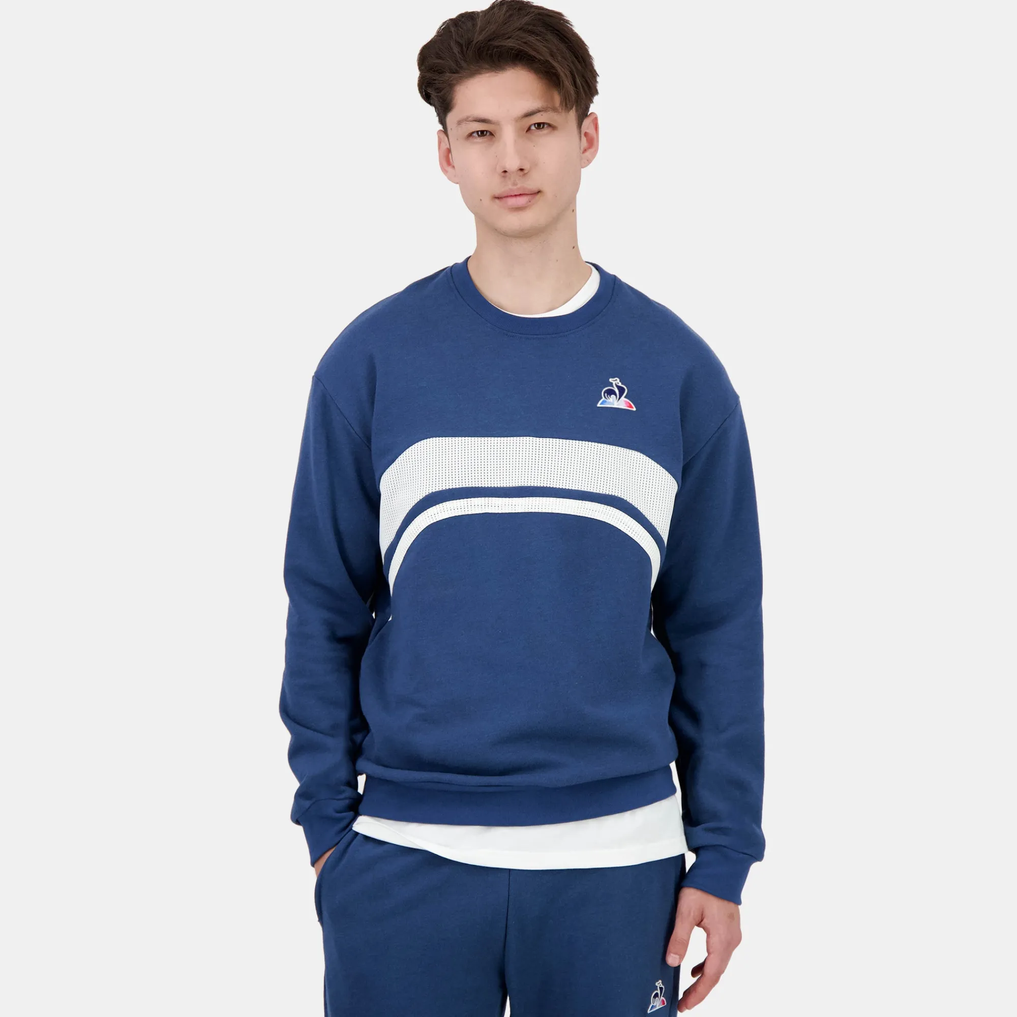 Le Coq Sportif Contemporain Sudadera de hombre CONTEMPORAIN cuello redondo-Hombre Sudaderas