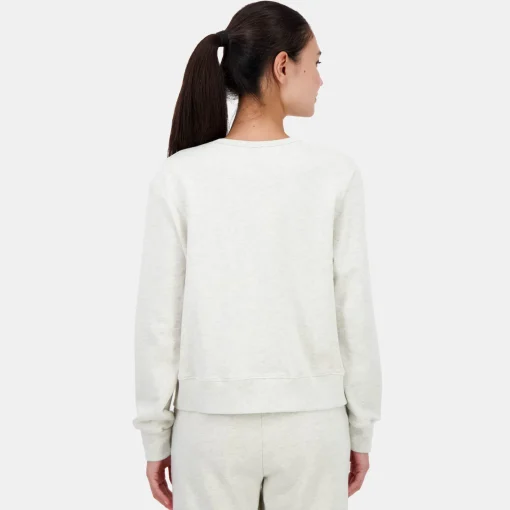 Le Coq Sportif Contemporain Sudadera de mujer con cuello redondo-Mujer Sudaderas