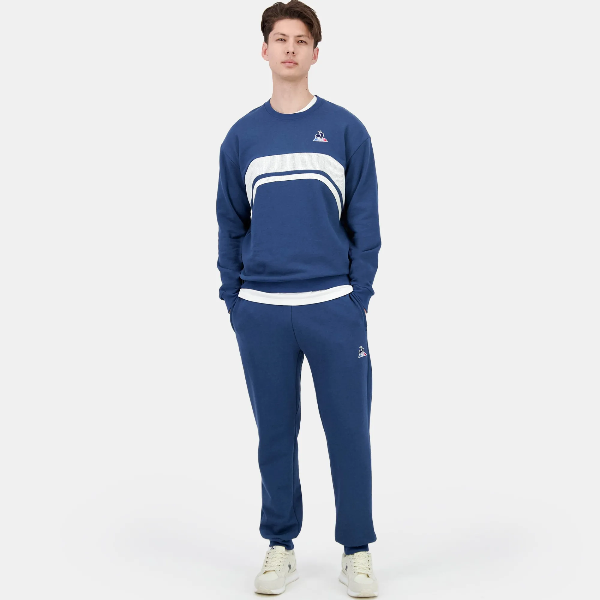 Le Coq Sportif Contemporain Sudadera de hombre CONTEMPORAIN cuello redondo-Hombre Sudaderas