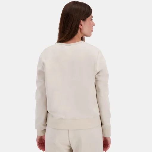 Le Coq Sportif Contemporain Sudadera de mujer con cuello redondo-Mujer Sudaderas