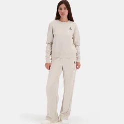 Le Coq Sportif Contemporain Sudadera de mujer con cuello redondo-Mujer Sudaderas