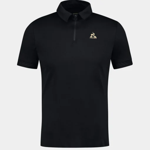 Le Coq Sportif Coq d'or Polo Hombre - Negro-Hombre Polos