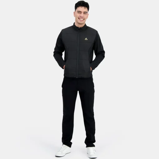 Le Coq Sportif Coq d'or Sudadera Con Cremallera Hombre - Negro-Hombre Chaquetas | Sudaderas