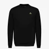Le Coq Sportif Coq d'or Sudadera Cuello Redondo Hombre - Negro-Hombre Sudaderas
