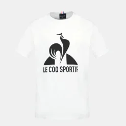 Le Coq Sportif Essentiels Camiseta para Niño - Blanco- Camisetas