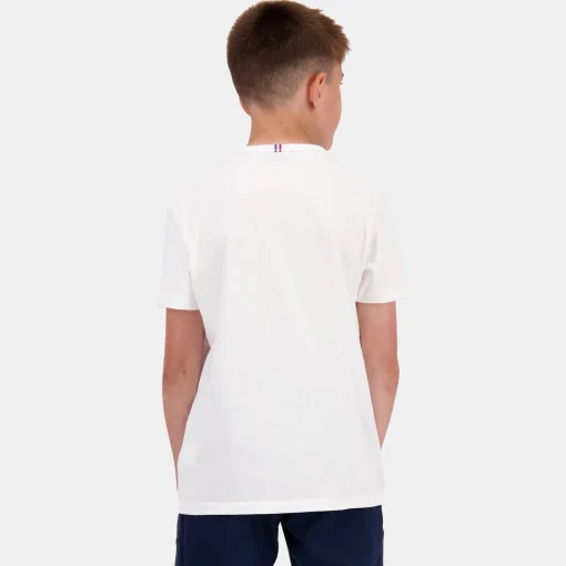 Le Coq Sportif Essentiels Camiseta para Niño - Blanco- Camisetas