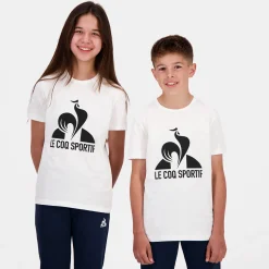 Le Coq Sportif Essentiels Camiseta para Niño - Blanco- Camisetas