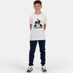 Le Coq Sportif Essentiels Camiseta para Niño - Blanco- Camisetas