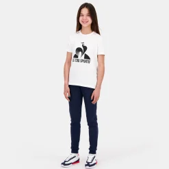 Le Coq Sportif Essentiels Camiseta para Niño - Blanco- Camisetas