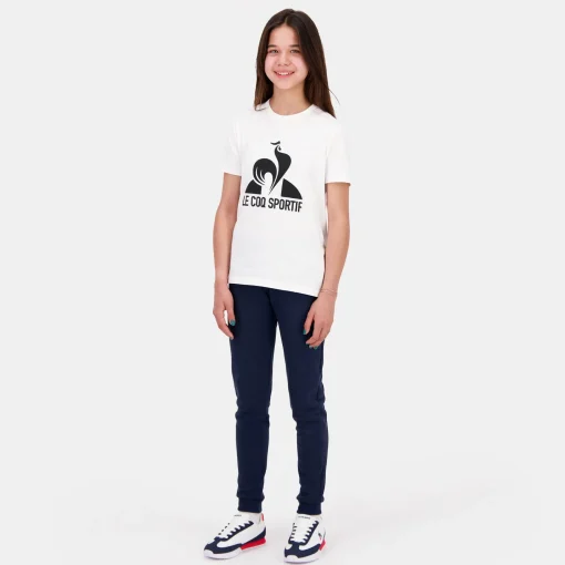 Le Coq Sportif Essentiels Camiseta para Niño - Blanco- Camisetas