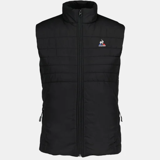 Le Coq Sportif Essentiels Chaqueta De Plumón sans manche Mujer - Negro-Mujer Chaquetas