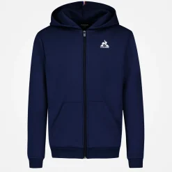 Le Coq Sportif Essentiels Sudadera Con Cremallera para Niño - Azul- Sudaderas