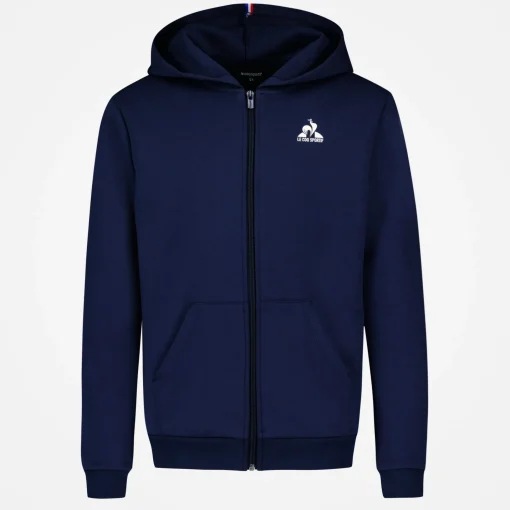 Le Coq Sportif Essentiels Sudadera Con Cremallera para Niño - Azul- Sudaderas