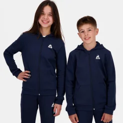 Le Coq Sportif Essentiels Sudadera Con Cremallera para Niño - Azul- Sudaderas