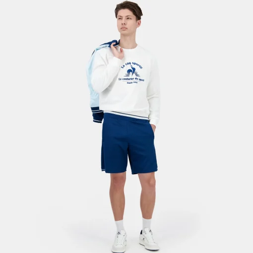 Le Coq Sportif Héritage Sudadera HERITAGE de cuello redondo para hombre.-Hombre Sudaderas