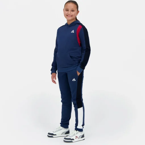 Le Coq Sportif Sudadera con capucha para niños- Sudaderas