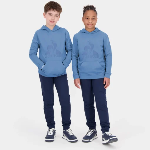 Le Coq Sportif Sudadera con capucha para niños- Sudaderas