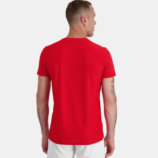 Le Coq Sportif Tenis Camiseta Hombre Tenis - Rojo-Hombre Tenis | Tenis