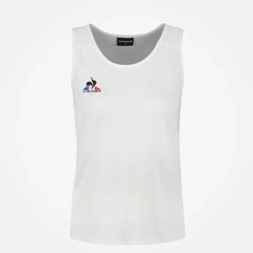 Le Coq Sportif Tenis Camiseta Sin Mangas Mujer Tenis - Blanco-Mujer Tenis | Tenis