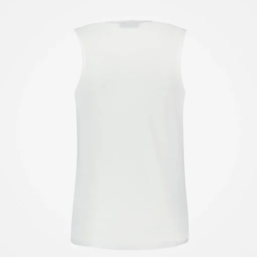 Le Coq Sportif Tenis Camiseta Sin Mangas Mujer Tenis - Blanco-Mujer Tenis | Tenis