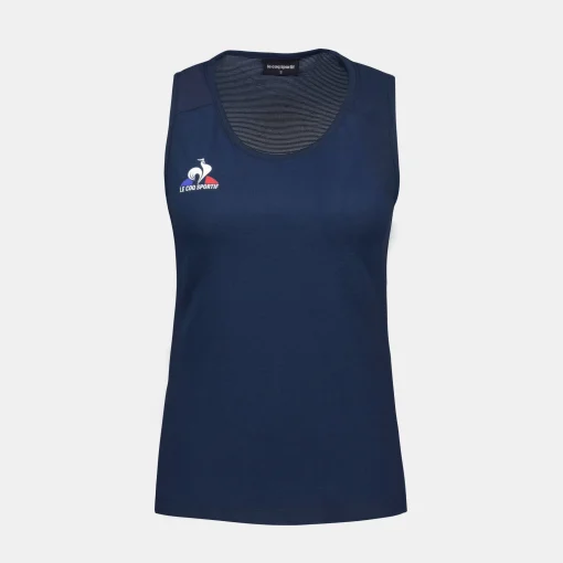 Le Coq Sportif Tenis Camiseta Sin Mangas Mujer Tenis - Azul-Mujer Tenis | Tenis