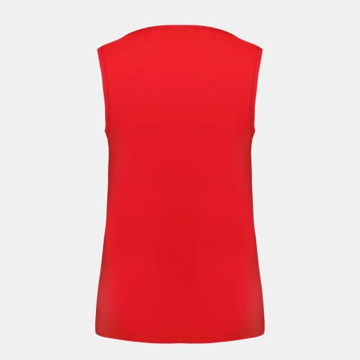 Le Coq Sportif Tenis Camiseta Sin Mangas Mujer Tenis - Rojo-Mujer Tenis | Tenis