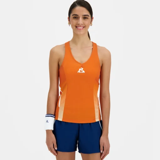 Le Coq Sportif Tennis Performance Camiseta de tirantes TENIS mujer-Mujer Tenis | Tenis