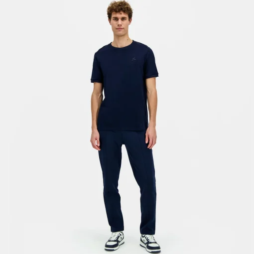 Le Coq Sportif Ton sur ton Camiseta Hombre Ton sur ton - Azul-Hombre Camisetas Y Tops