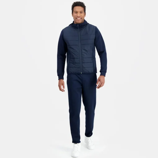 Le Coq Sportif Ton sur ton Sudadera Con Cremallera Hombre Ton sur ton - Azul-Hombre Chaquetas | Sudaderas Con Capucha