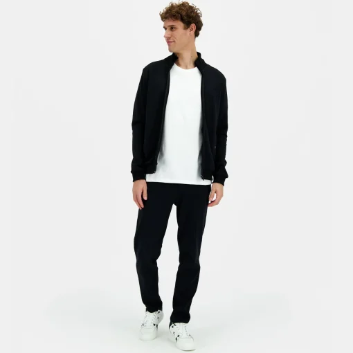 Le Coq Sportif Ton sur ton Sudadera Con Cremallera Hombre Ton sur ton - Negro-Hombre Sudaderas