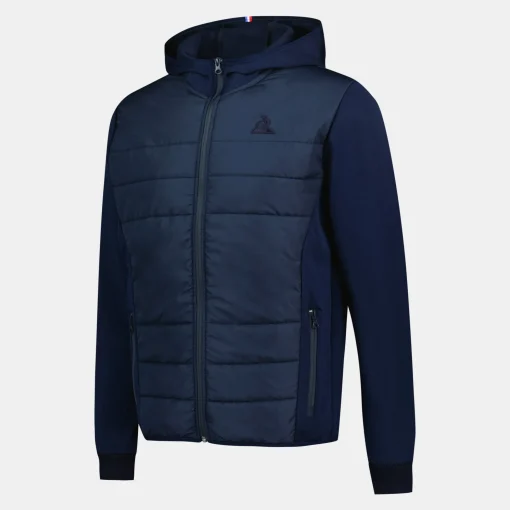 Le Coq Sportif Ton sur ton Sudadera Con Cremallera Hombre Ton sur ton - Azul-Hombre Chaquetas | Sudaderas Con Capucha