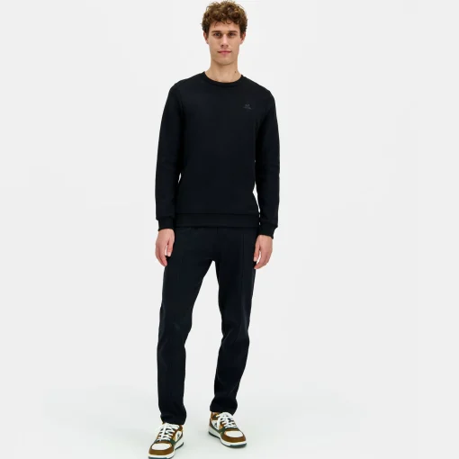 Le Coq Sportif Ton sur ton Sudadera Cuello Redondo Hombre Ton sur ton - Negro-Hombre Sudaderas