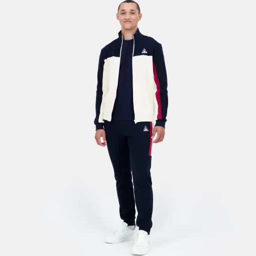 Le Coq Sportif Tricolore Sudadera hombre TRICOLOR con cremallera-Hombre Sudaderas